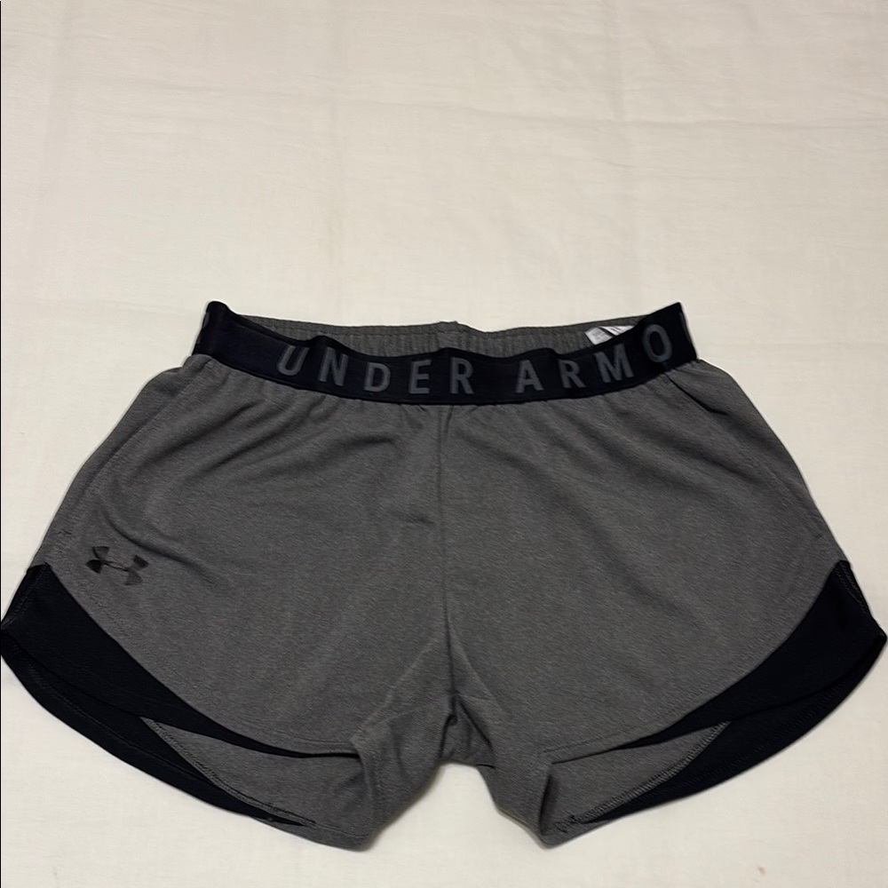 Under Armour Gray and Black Athletic Shorts